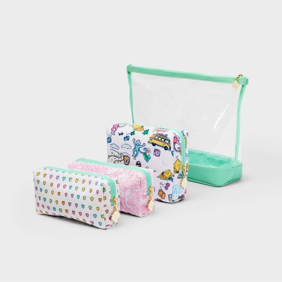 Roller Rabbit x Target Colorful Travel Pouch Set - Picture 2 of 2